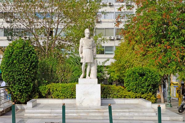 Athen Zentrum Periklesstatue