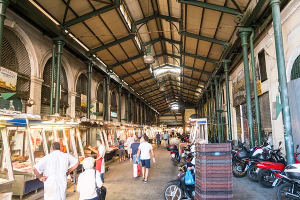 Athen Zentrum Zentraler-Markt