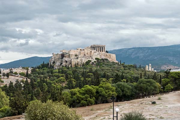 Athen Filopappou-Hill Themistoclean Ancient Wall of Pnyx