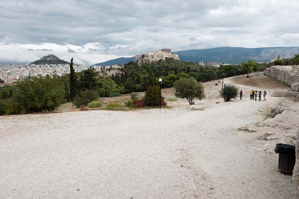 Athen Filopappou-Hill Themistoclean Ancient Wall of Pnyx