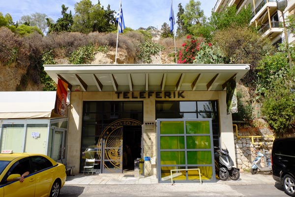 Athen Lykavittos Standseilbahn-Station