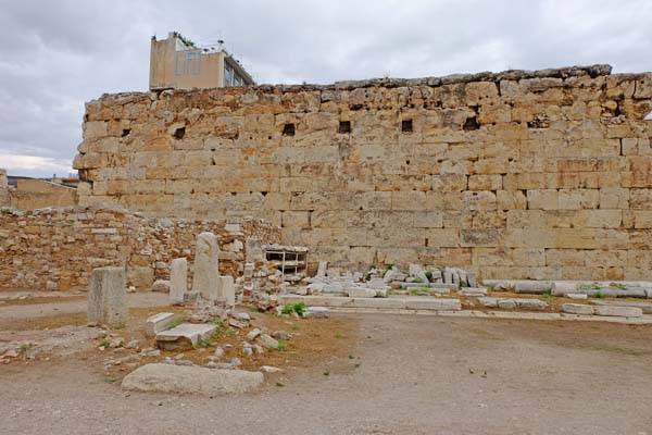 Athen Monastiraki Hadriansbibliothek Nordwand