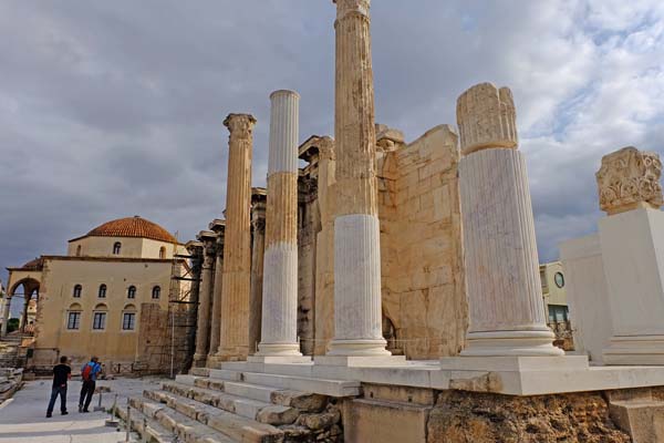 Athen Monastiraki Hadriansbibliothek Westwand