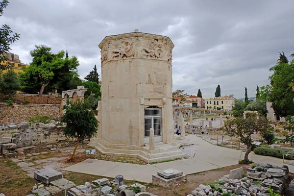 Athen Monastiraki Römische-Agora Turm-der-Winde