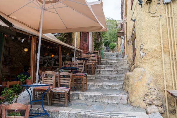 Athen Plaka Odos-Klepsidras