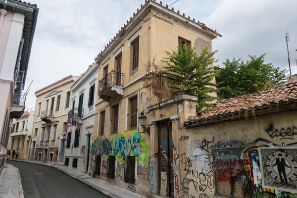 Athen Plaka Odos-Sellei