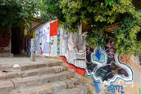 Athen Plaka Treppen