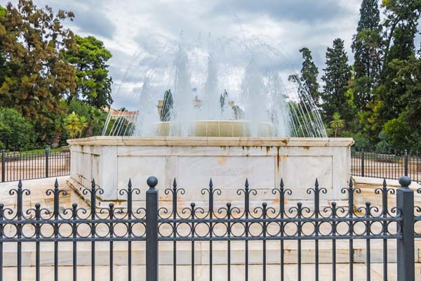 Athen Zappeion-Park Brunnen