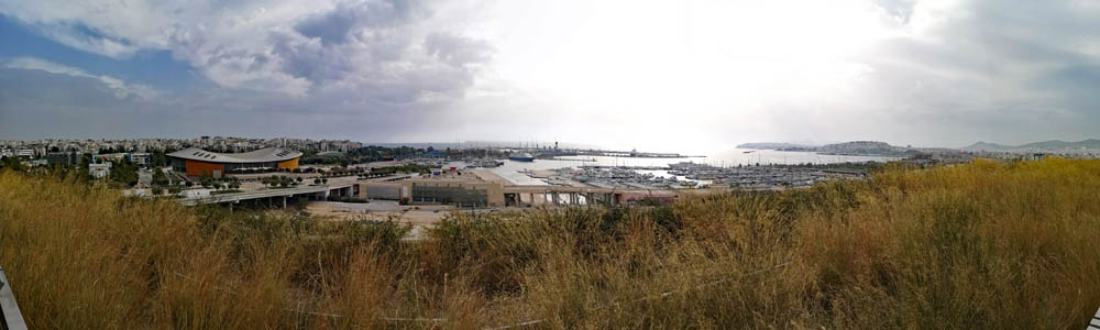 Kallithea SNFCC Ausblick Panorama
