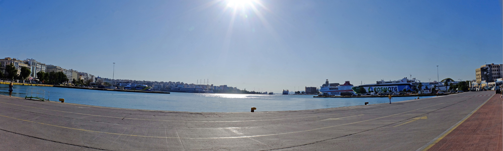 Pir&auml;us Hafen Panorama