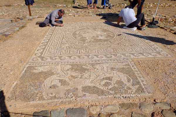 Ancient Olynth Mosaik