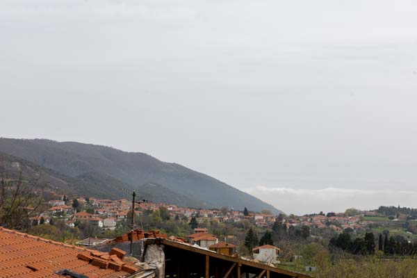 Aristoteles Park Blick auf Stageira