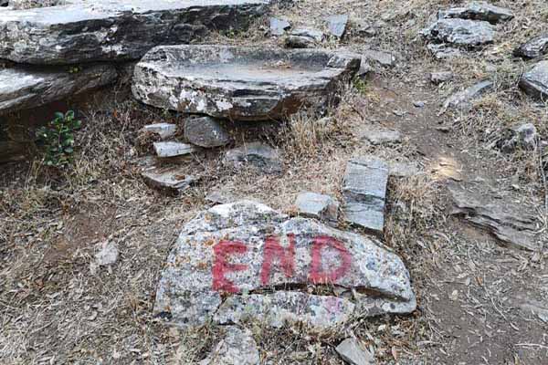 Styra Rote Wanderroute Ende