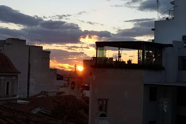 Athen Hotel Cecil Ausblick vom Zimmer
