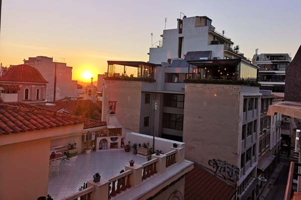 Athen Hotel Cecil Ausblick vom Zimmer