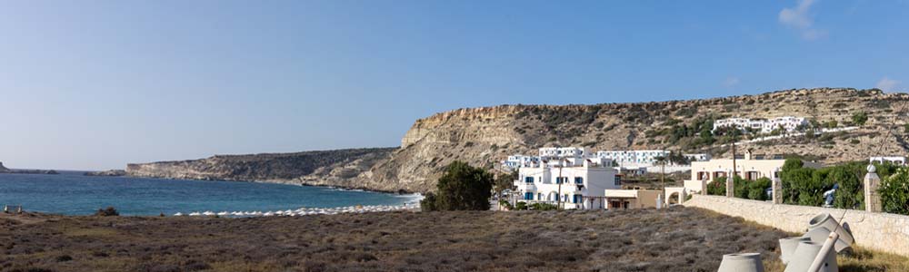 Karpathos Kato-Lefkos Blick auf Frangolimiona Beach