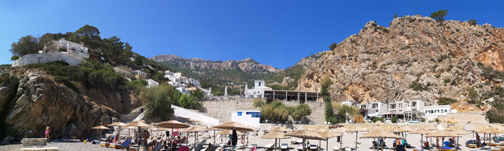 Karpathos Kyra Panagia Strand Panorama