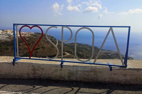 Karpathos Spoa Schriftzug