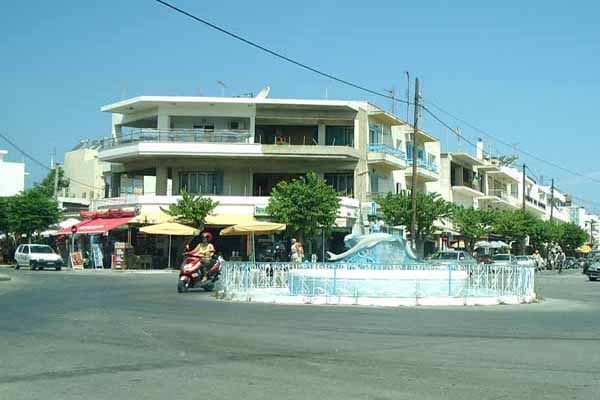 Kos Stadt Delphinbrunnen