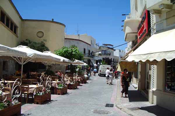 Kos Stadt Shoppingmeile
