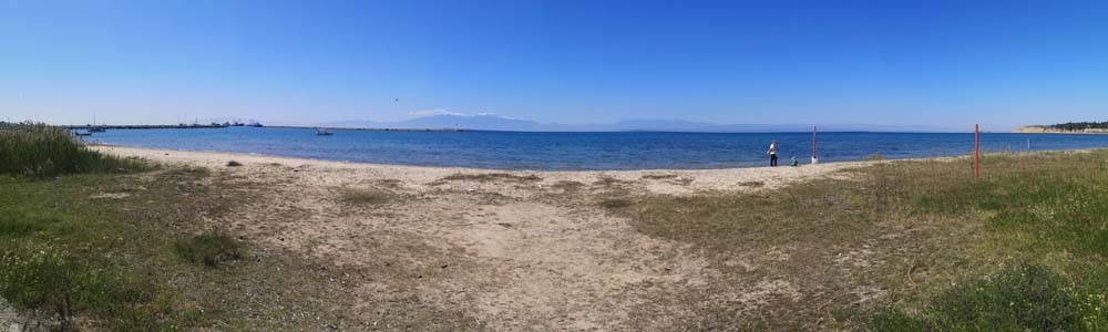 Michaniona Strand-Panorama