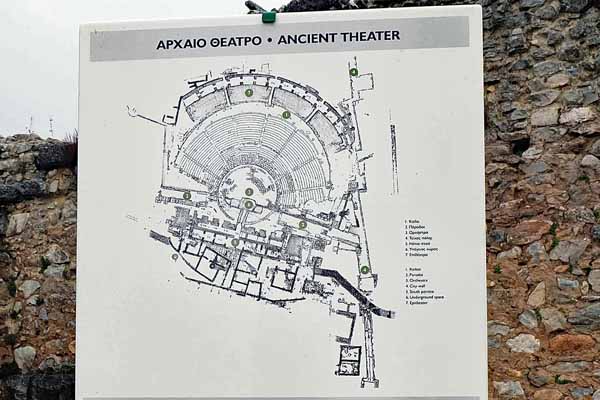 Philippi Skizze vom Theater
