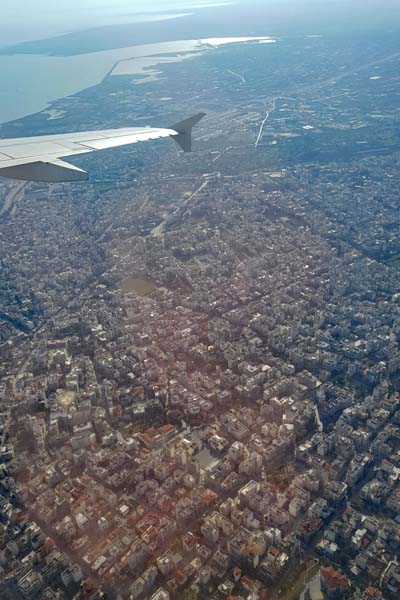 Thessaloniki Anflug