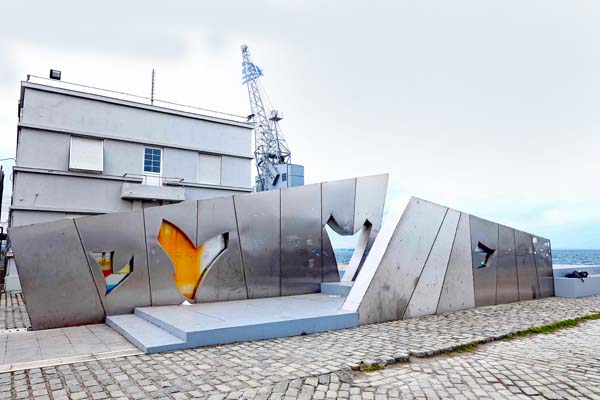 Thessaloniki Hafen Skulptur