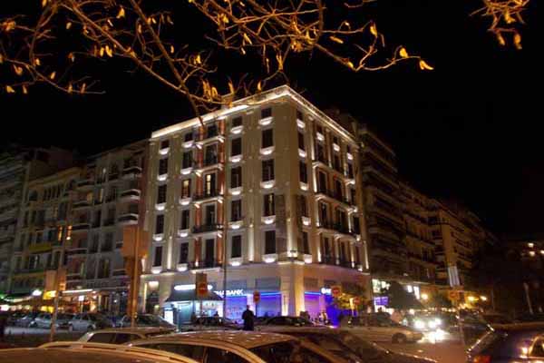Thessaloniki Iluminiertes Haus