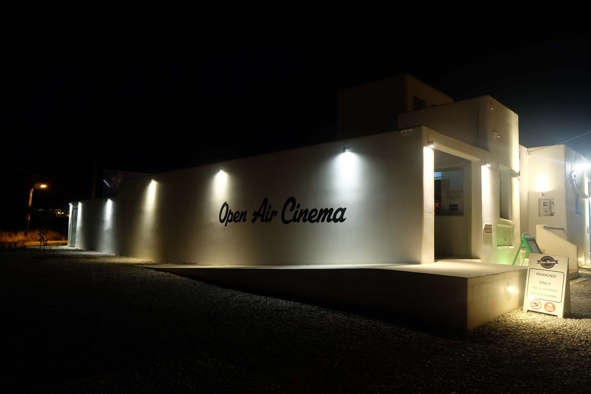 Das charmante Open Air Cinema im Herzen von Naxos Chora