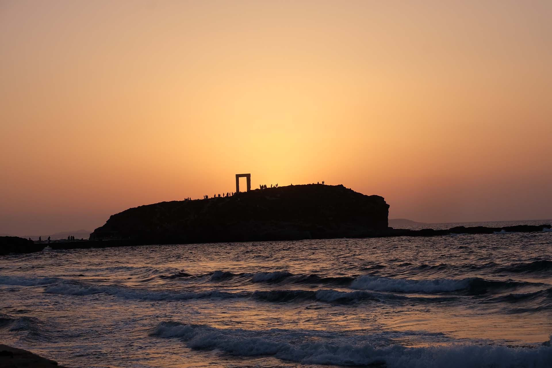 Portara im Sonnenuntergang