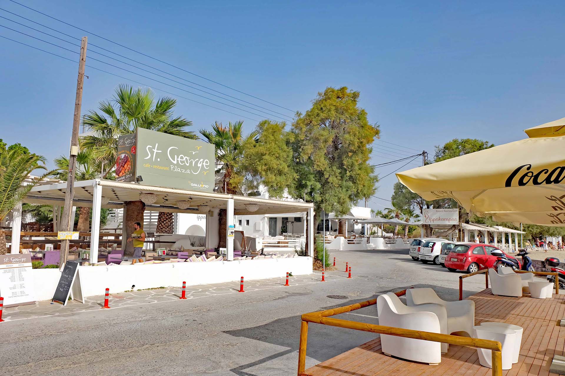 Tavernen und Restaurants am Strand