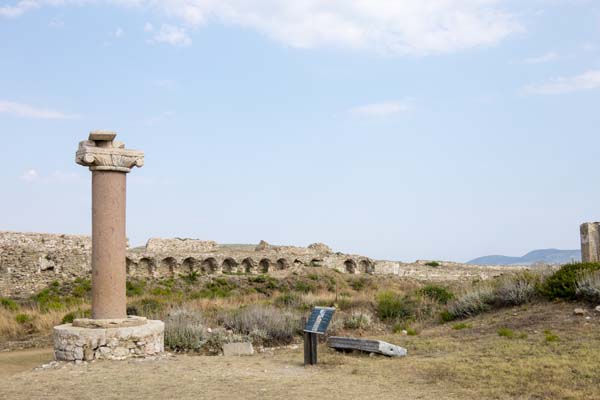 Methoni Methoni-Castle Venezianische Säule