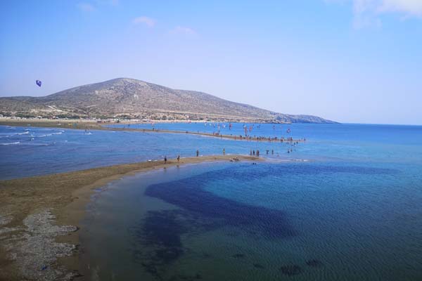 Prasonisi Sandbank Durchbruch