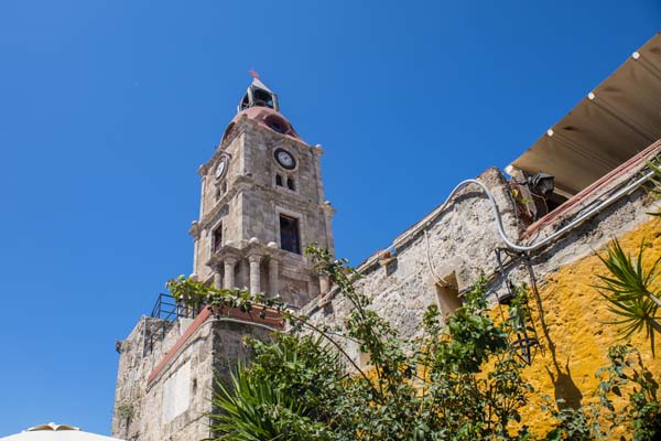 Rhodos Altstadt Uhrenturm