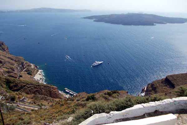 Hafen Skala von Fira