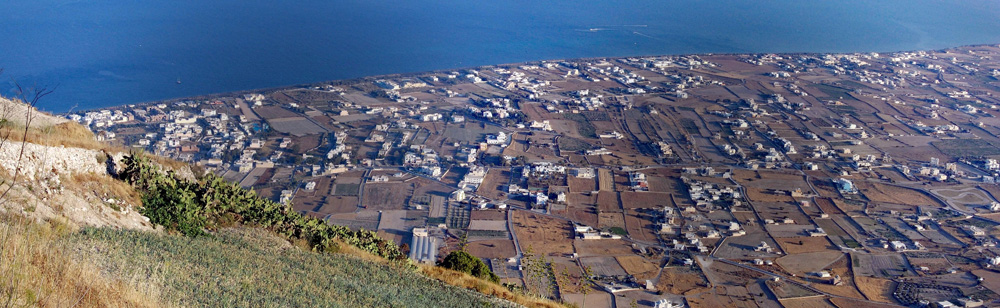 Blick auf Perissa/Ag.Georgios