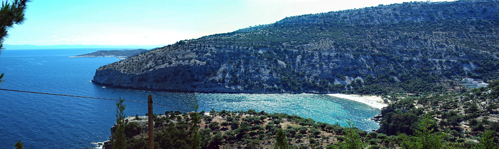 Bucht bei Moni Archangelou