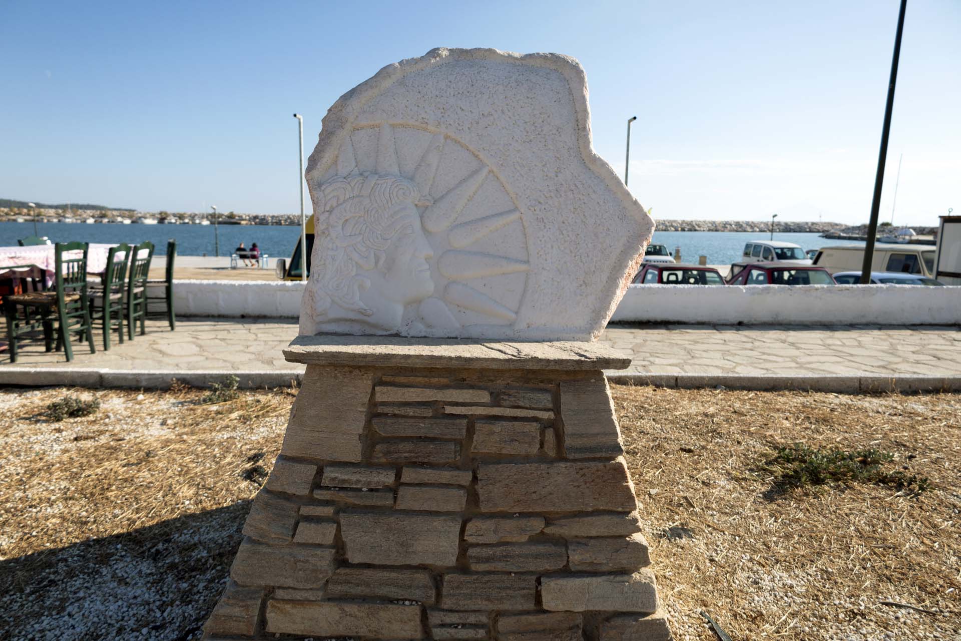 Limenaria Skulptur Thessalische M&uuml;nze