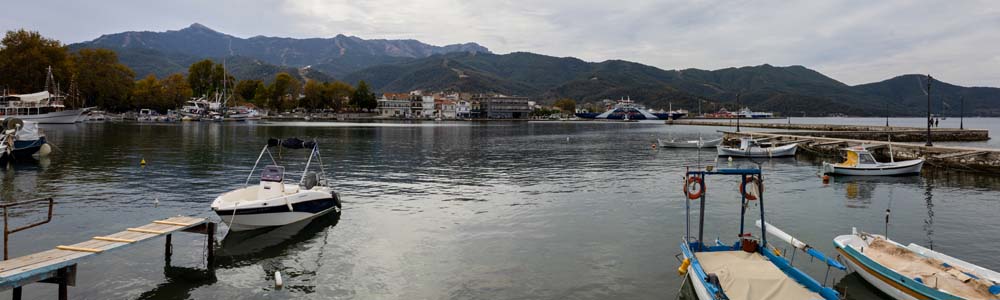 Limenas Thasou Alter Hafen Panorama