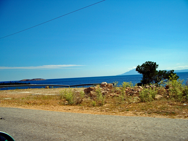 Strasse am Meer