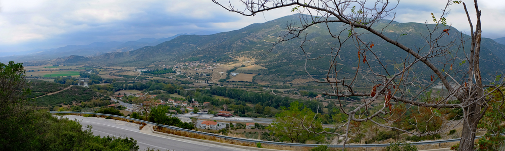 Blick auf Tempi Panorama