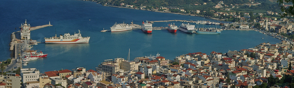 Panorama Zakynthos Stadt / Hafen